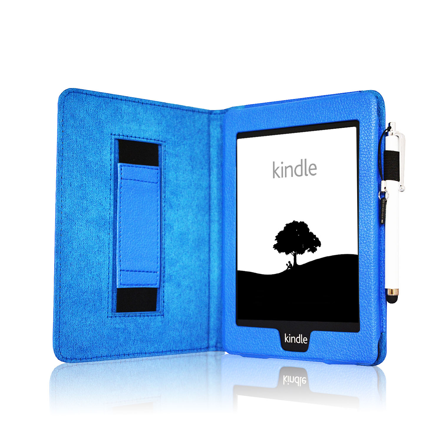 Leather Strap Smart Case Cover for Amazon Kindle Paperwhite 2015